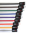 KAMPSPORTBELTE - HVITT BELTE MED FARGE STRIPE