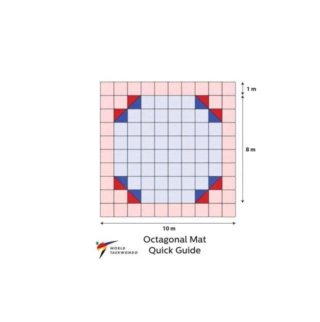 OKTAGON FLETTEMATTE 2,5 CM - WT-GODKJENT