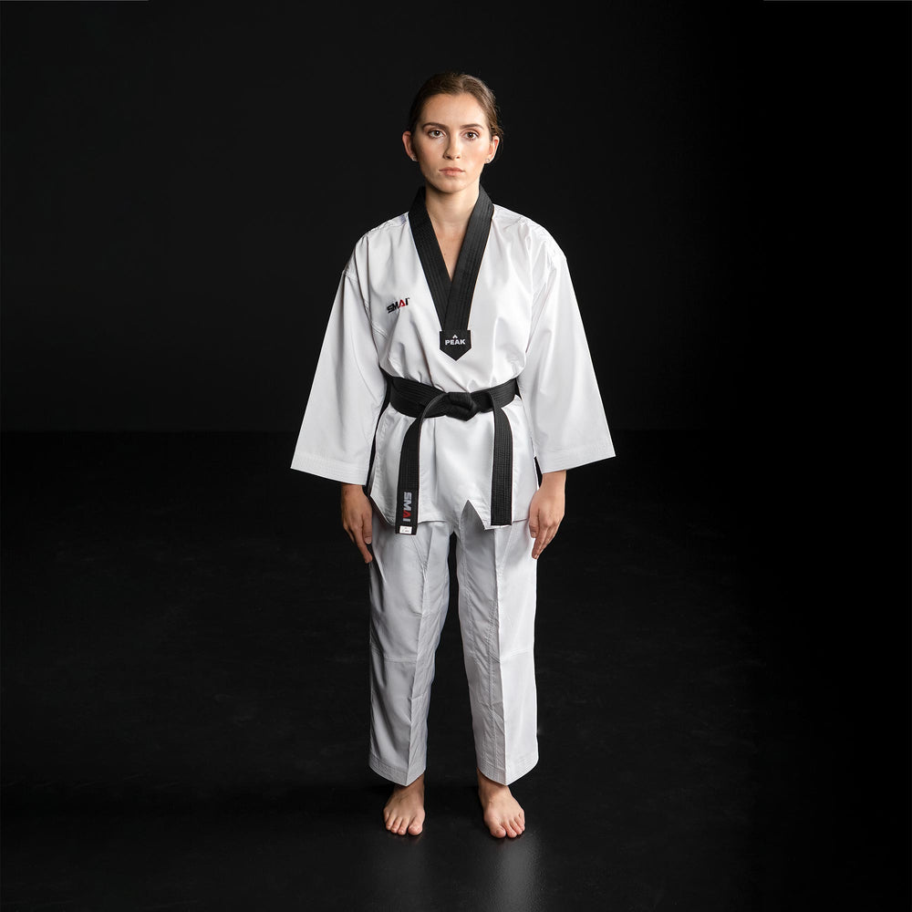 TAEKWONDO PEAK - 8oz KONKURRANSE DOBOK - SORT V