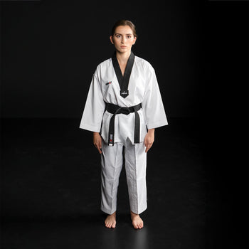 TAEKWONDO PEAK - 8oz KONKURRANSE DOBOK - SORT V