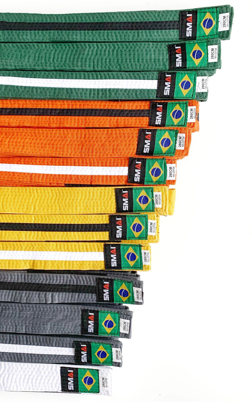 BJJ BELTE KOMBINASJONER - STRIPER - SORT BAR