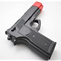 GUMMI PISTOL - SORT M/RØD TUPP