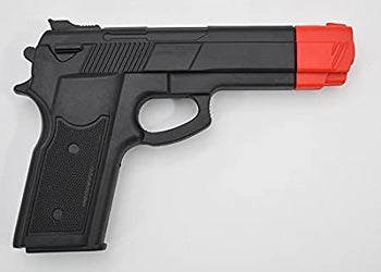 GUMMI PISTOL - SORT M/RØD TUPP