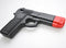 GUMMI PISTOL - SORT M/RØD TUPP