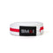 KAMPSPORTBELTE - HVITT BELTE MED FARGE STRIPE