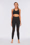 PASTELL SORT SPORTS LEGGINGS - HØYT LIV