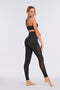PASTELL SORT SPORTS LEGGINGS - HØYT LIV