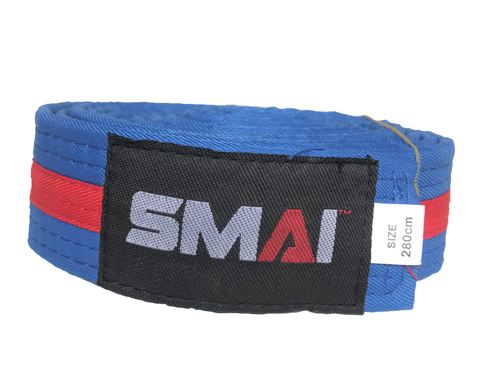 KAMPSPORTBELTE - FARGE BELTE MED FARGE STRIPE