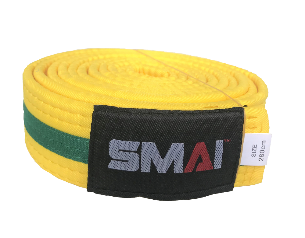KAMPSPORTBELTE - FARGE BELTE MED FARGE STRIPE