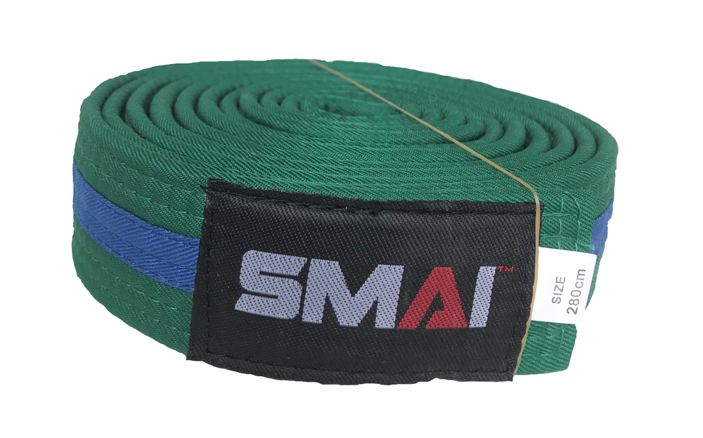 KAMPSPORTBELTE - FARGE BELTE MED FARGE STRIPE