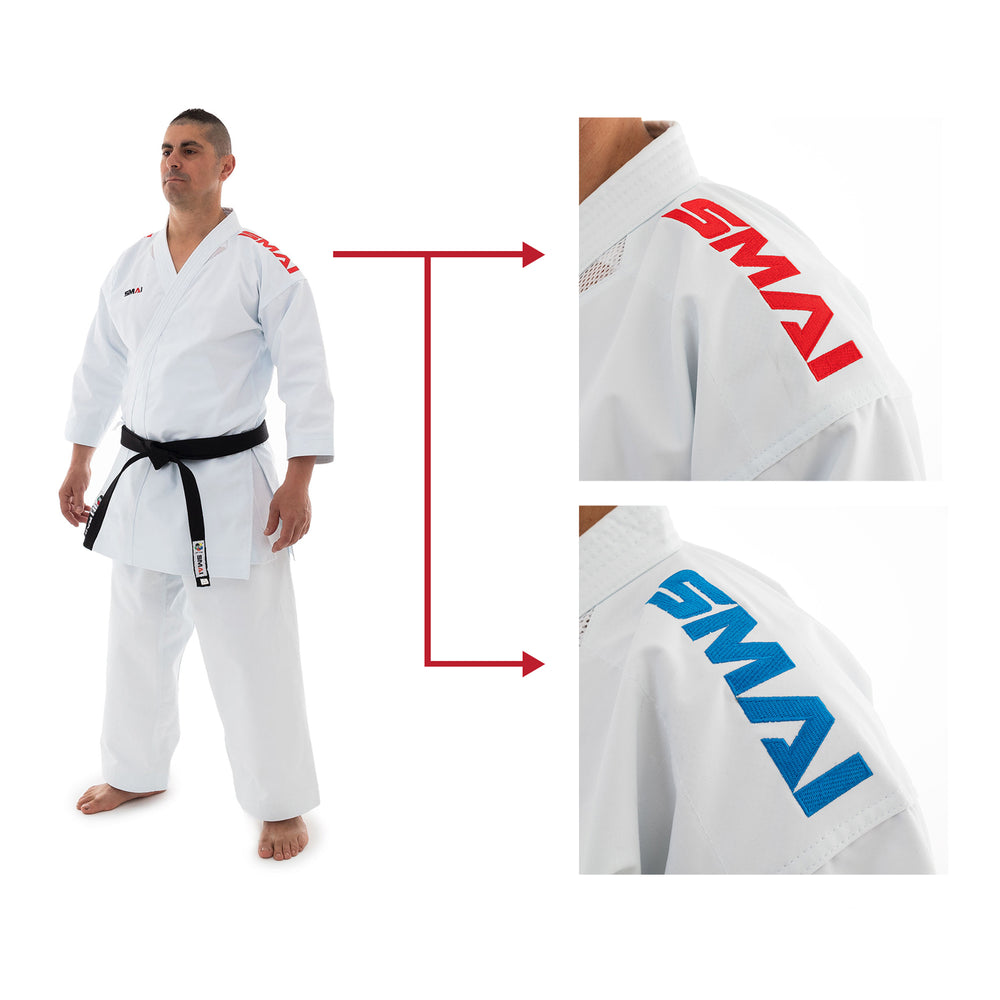 KAMINARI X 14oz PREMIUM KATA GI PAKKE - RØD OG BLÅ JAKKE