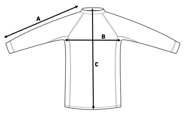 RASH GUARD - LANGE ARMER - SORT